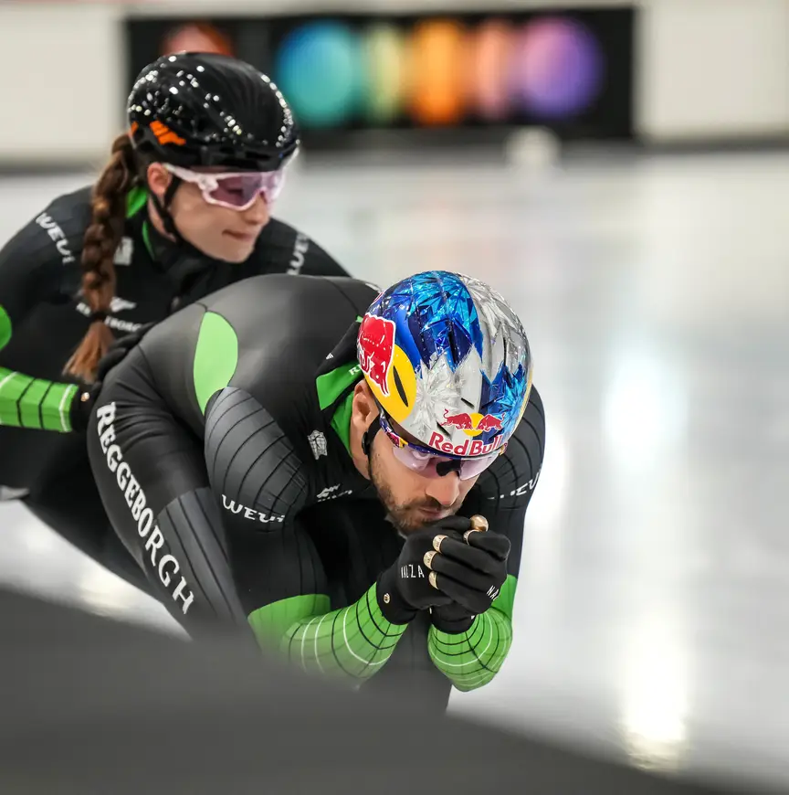 Kjeld Nuis en Femke Kok shorttrack Thialf aug 2025