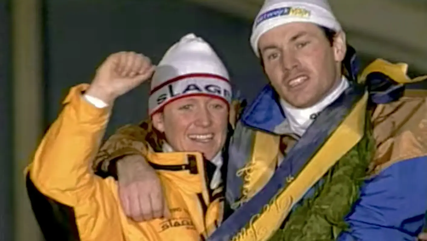 Klasina Seinstra en Henk Angenent, Elfstedentocht 1997