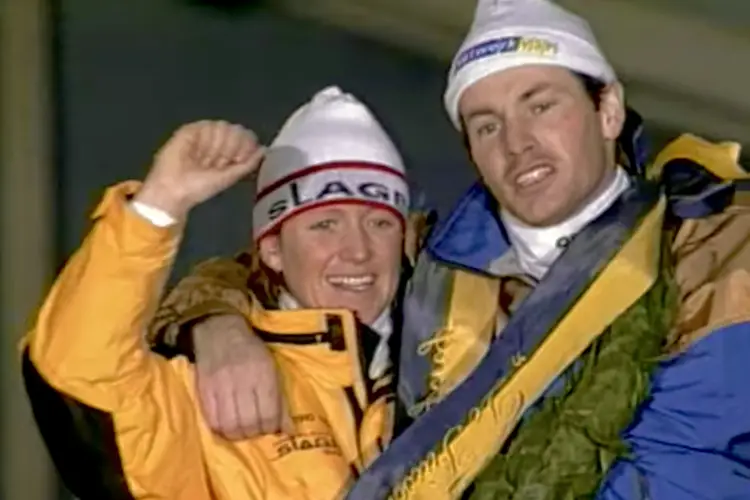 Klasina Seinstra en Henk Angenent, Elfstedentocht 1997