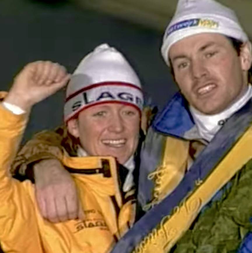 Klasina Seinstra en Henk Angenent, Elfstedentocht 1997
