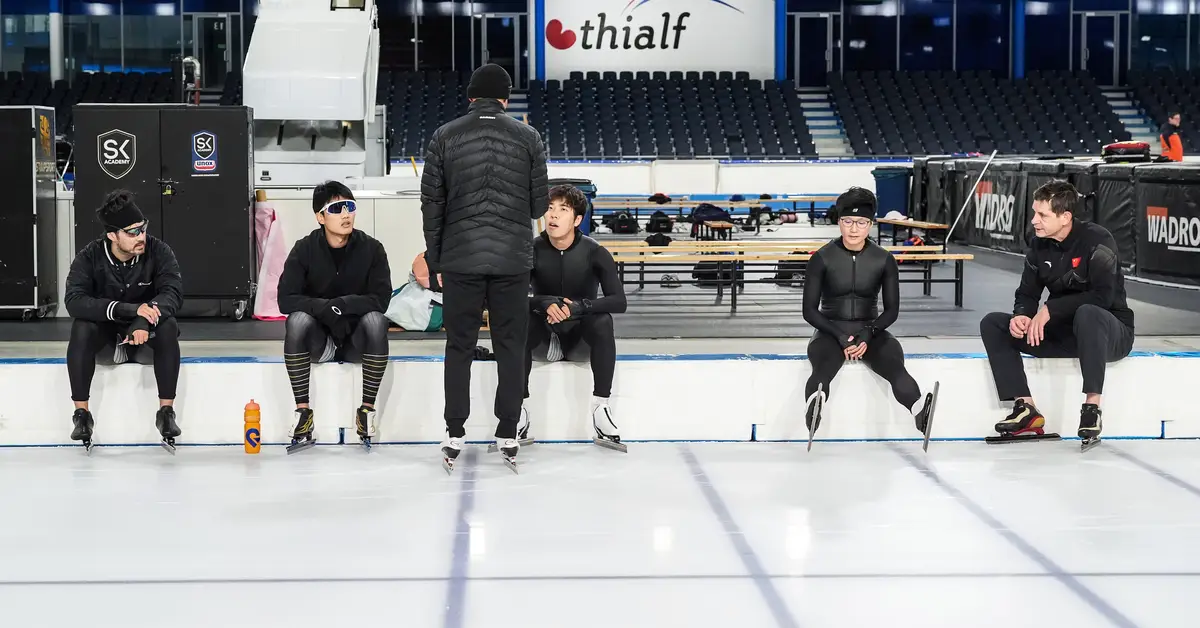 Coach Ron Bos Emphasizes Commitment and Hard Work in Speed Skating Training