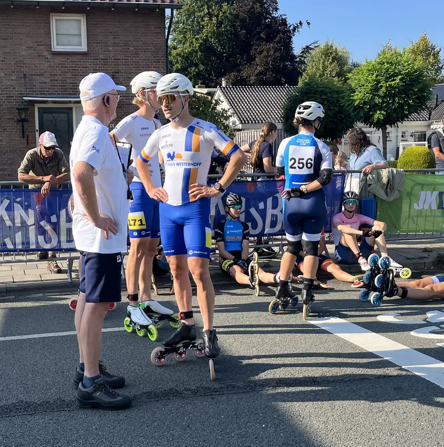 Luc ter Haar voor de wedstrijd in Oldebroek