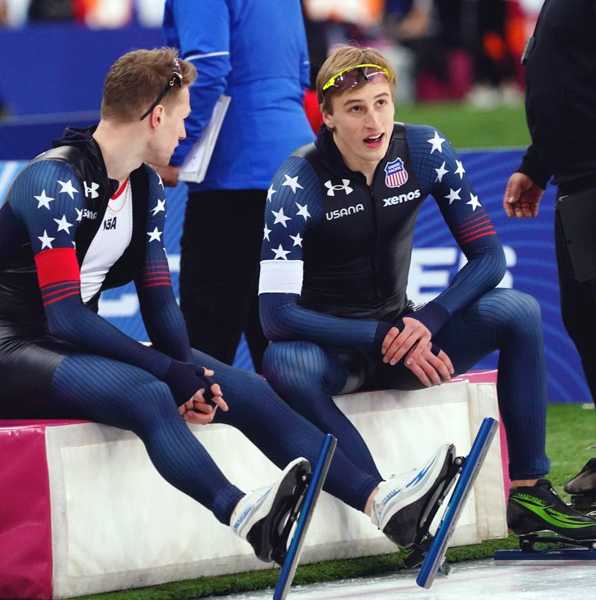 Cooper McLeod en Jordan Stolz