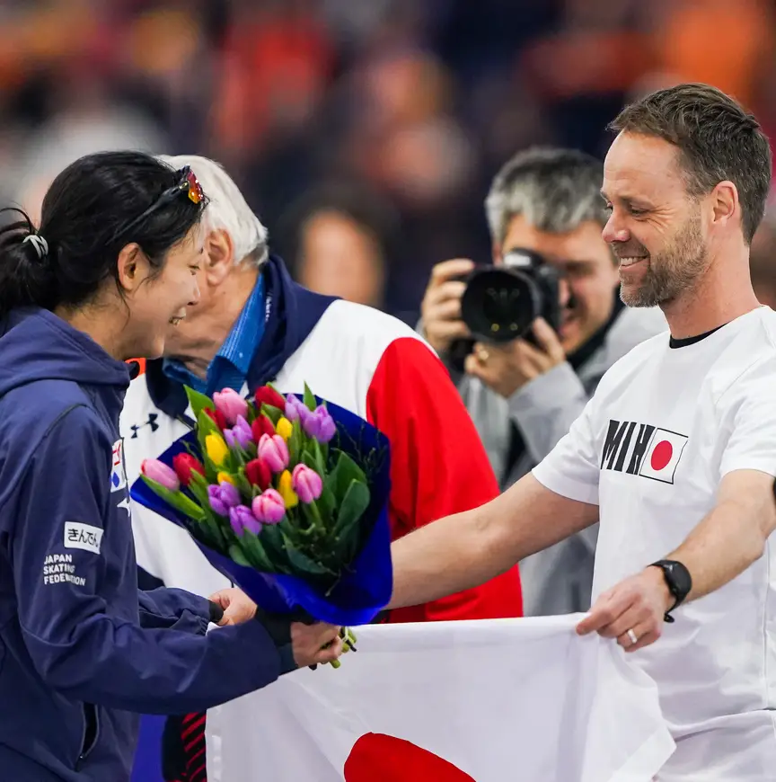 Miho Takagi en Johan de Wit