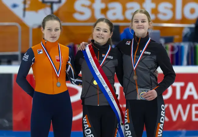 NK Shorttrack Junioren B Vrouwen 500meter _Hanneke Mennens