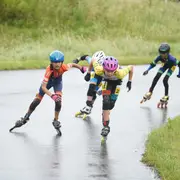 Rijders in actie tijdens het Nationaal Pupillen Toernooi