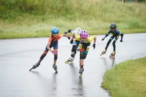 Rijders in actie tijdens het Nationaal Pupillen Toernooi