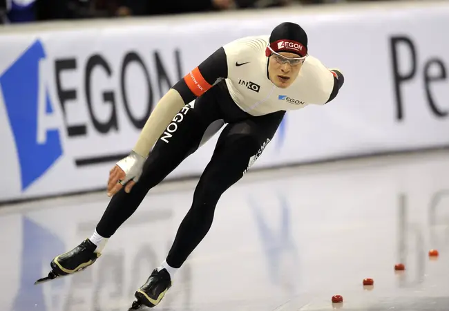 Debuut bij de senioren: Hein Otterspeer op het NK Allround in 2007