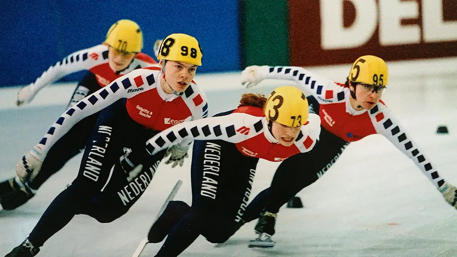 Anke Jannie Landman (helmnummer 98), NK Shorttrack 1997