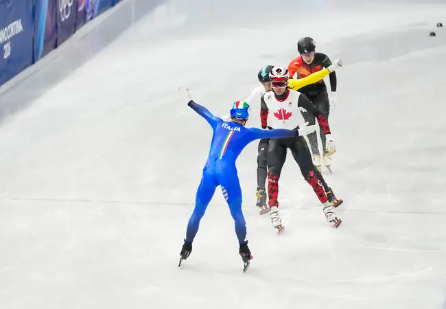 Pietro Sighel winst op mixed team relay OS 26