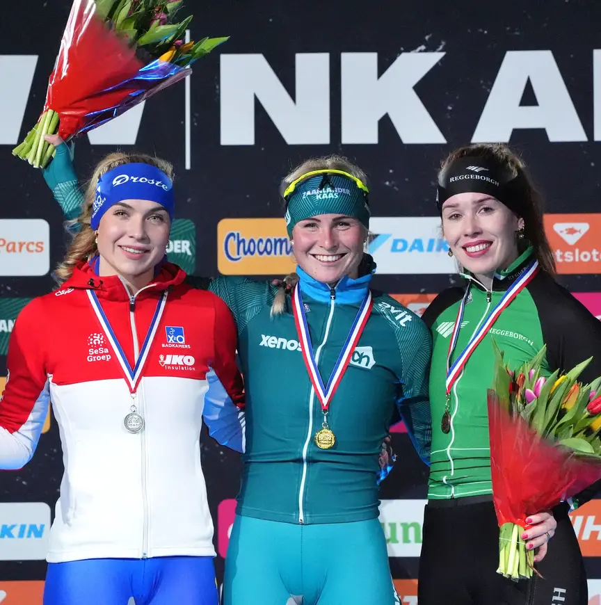 Podium NK Afst 1500 m vr 2025