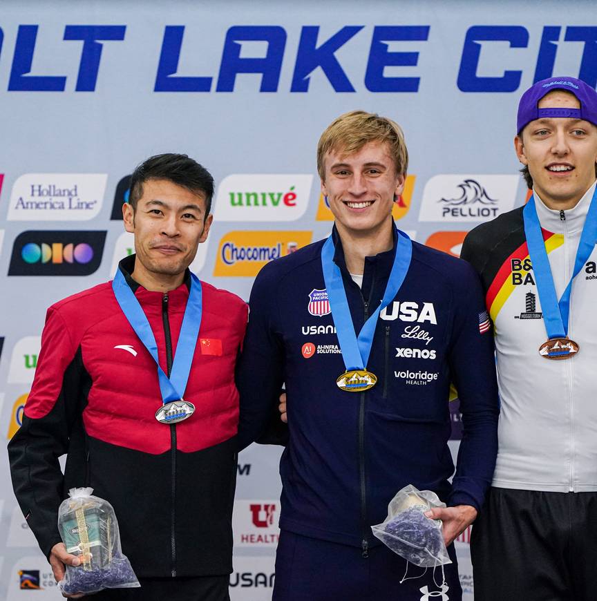 Podium 1500 m WC 1 SLC 2025