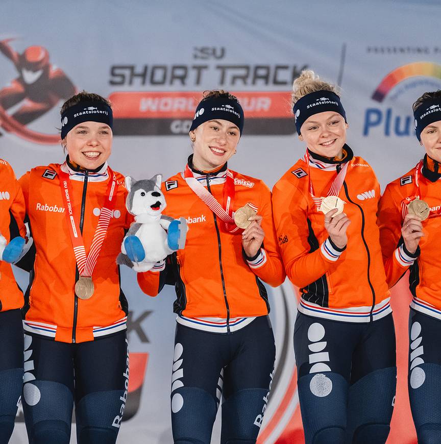 Relaygoud voor de vrouwen WC 3 2025