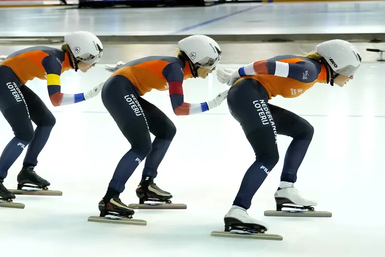 Marijke Groenewoud, Irene Schouten, Joy Beune, WK Afstanden Calgary 2024