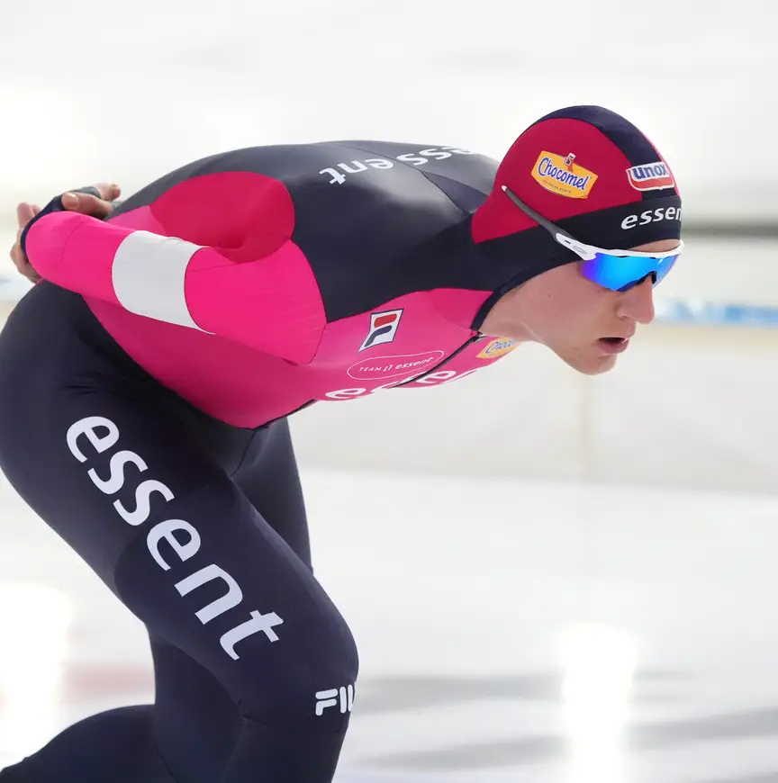 Beau Snellink op de 5000 meter bij het Daikin NK Afstanden