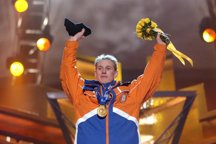 Jochem Uytdehaage met olympisch goud om de nek