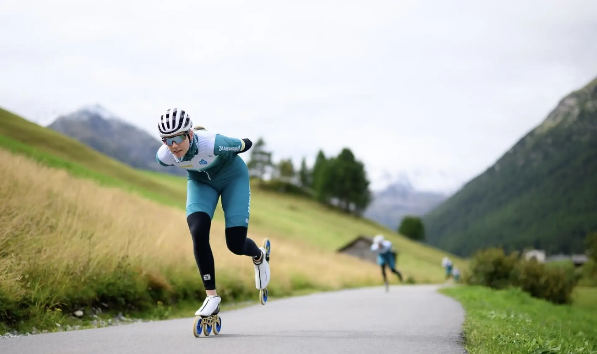 Elisa Dul op de skeelers in Livigno