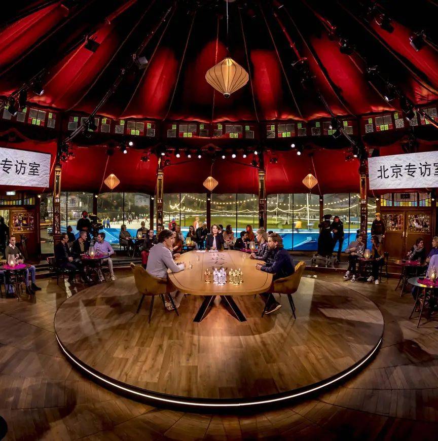 In 2022 was de Jaap Edenbaan het decor van het NOS programma 'Studio Peking'