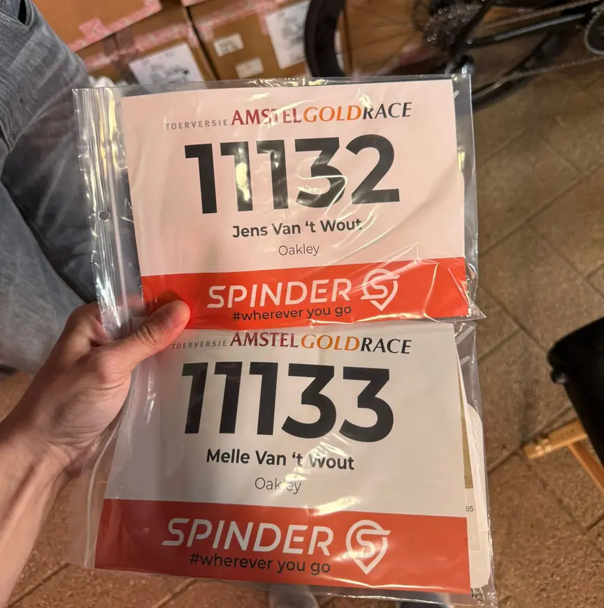 Startnummers AGR broers Van 't Wout