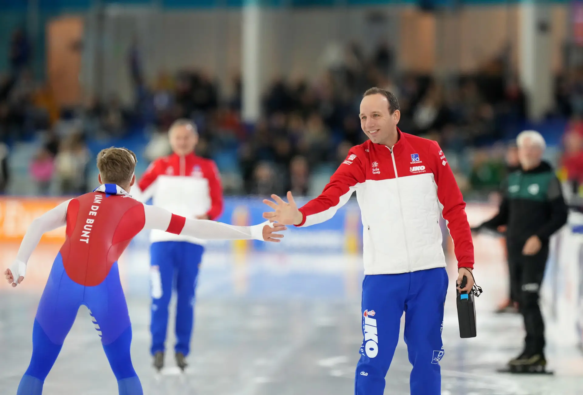 Martin ten Hove is blij met de 6.18 van Stijn van de Bunt