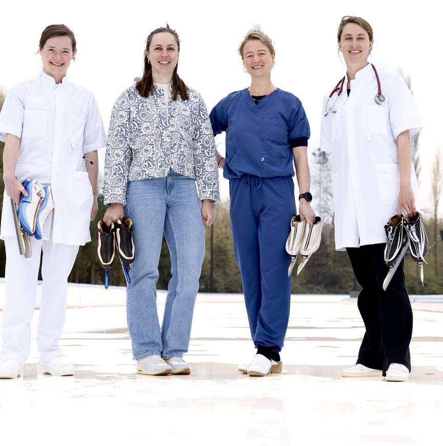 Eline Cox, Manon Gremmen, Iza Stekelenburg en Judith Krabbenborg