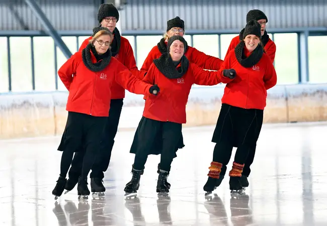 Team Alkmaar in 'de koets', NK Hoorn, onderdeel formatierijden