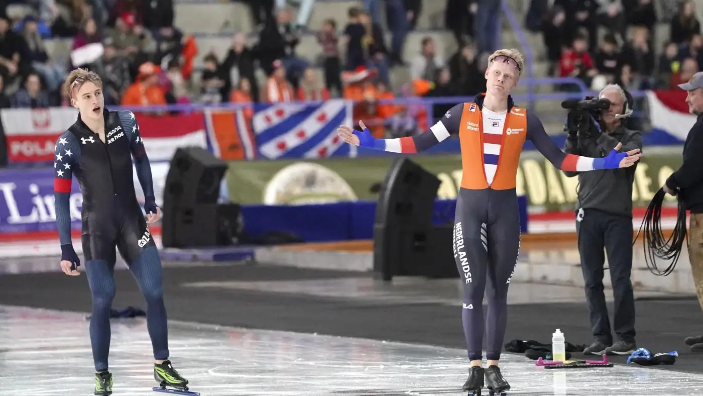 Tim Prins en Jordan Stolz