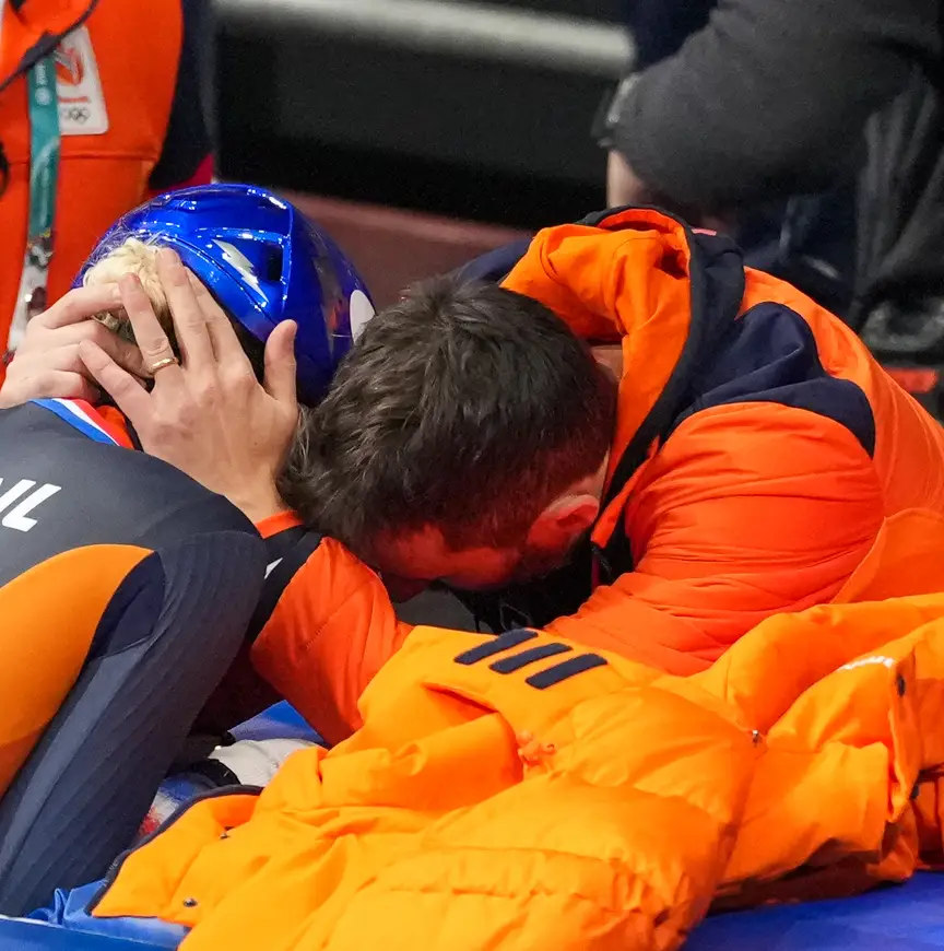 Gedeeld verdriet: Xandra Velzeboer en Niels Kerstholt