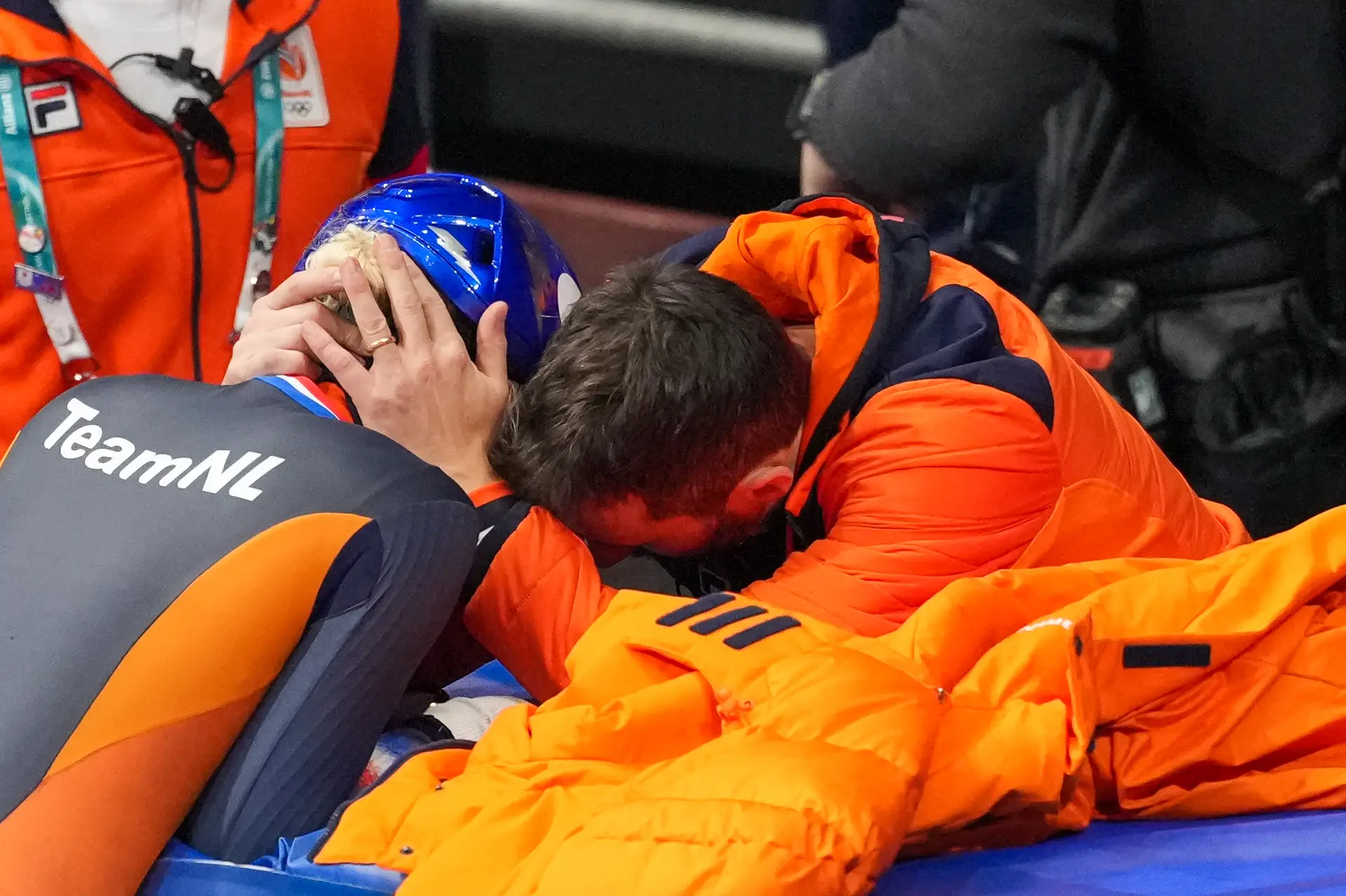 Gedeeld verdriet: Xandra Velzeboer en Niels Kerstholt