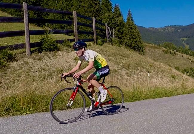 Wabe de Rooij 2021, klimtijdrit Sportchalet Viehhofen