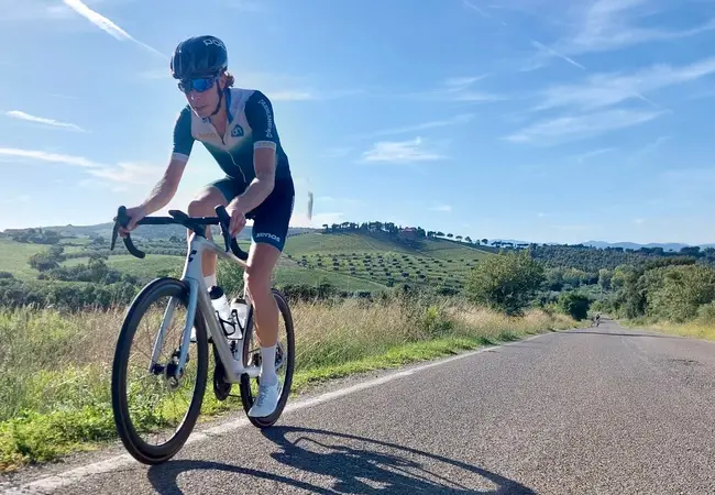 Jorrit Bergsma, fietstraining 2024