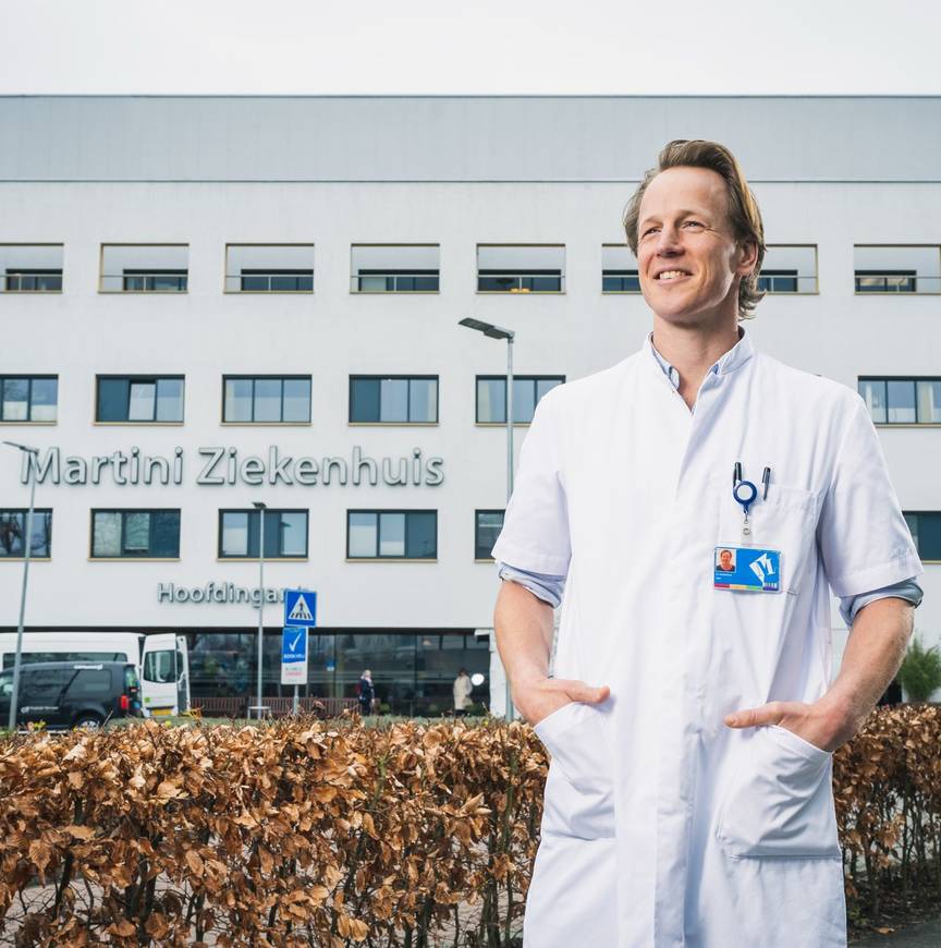 In het Martini Ziekenhuis bouwt Epke Zonderland aan zijn tweede carrière: sportgeneeskunde
