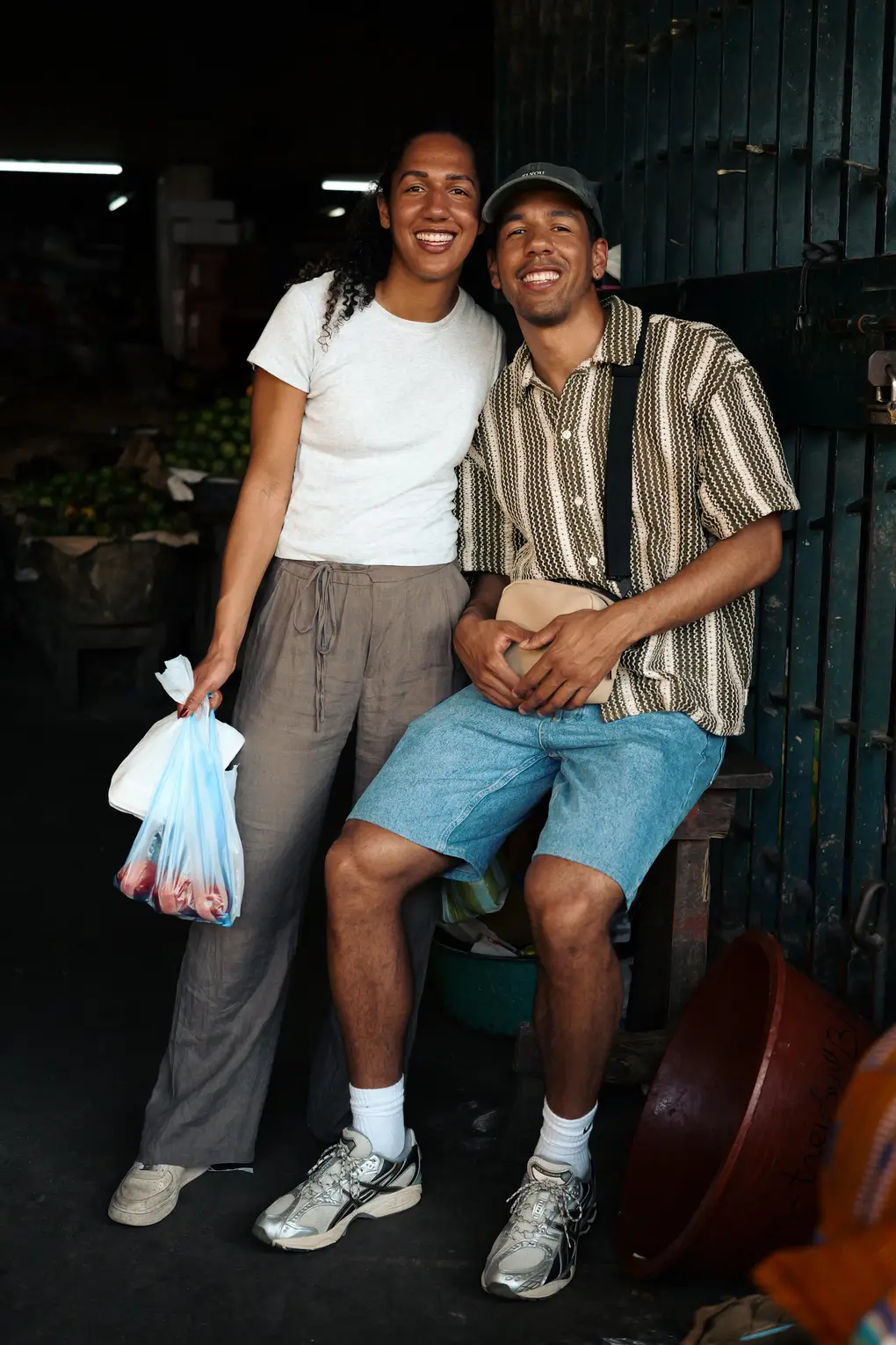 Serge Yoro met zus Tara in Ivoorkust