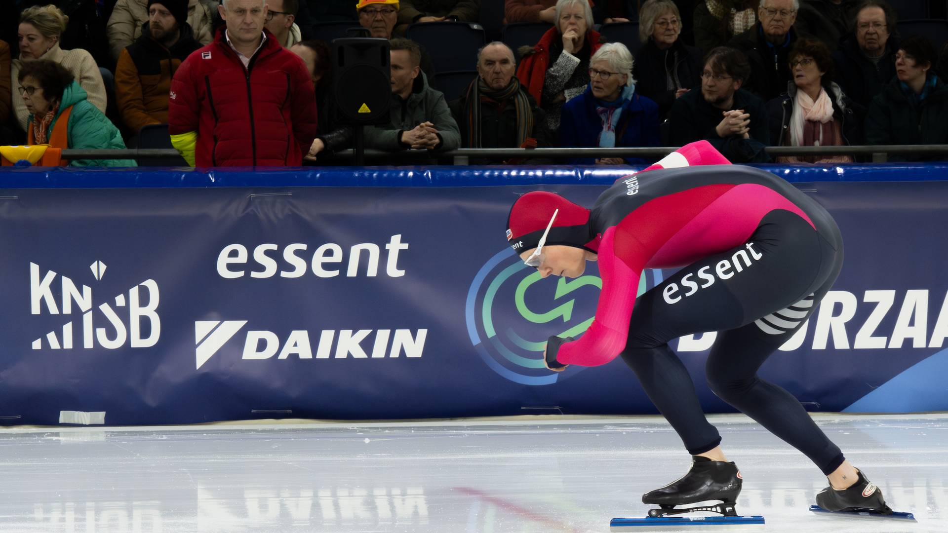Merijn Scheperkamp aan de start.
