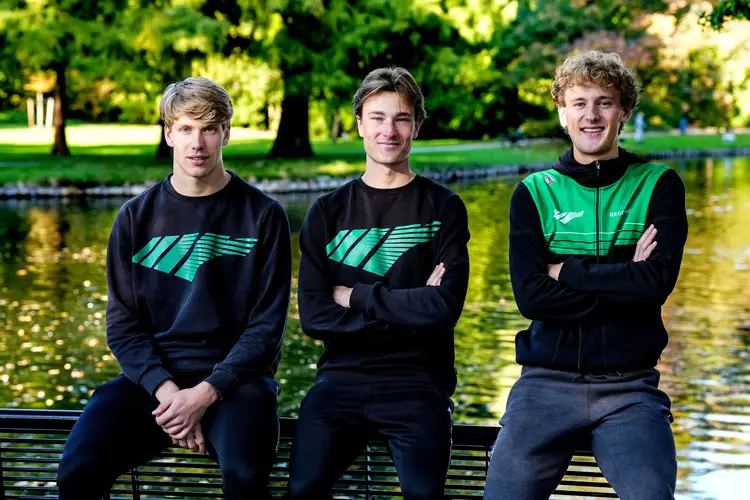 Johan Talsma  Sil van der Veen en Jasper Krommenhoek