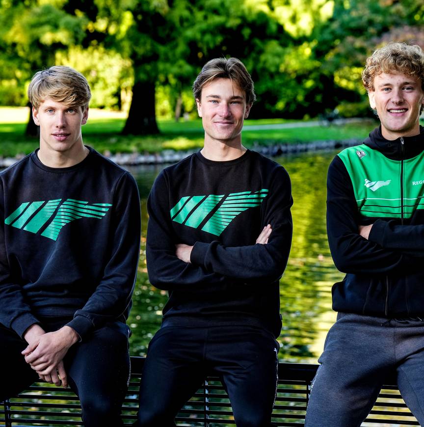 Johan Talsma  Sil van der Veen en Jasper Krommenhoek