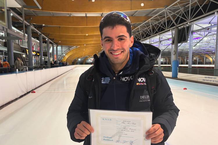 Kai in 't Veld verbreekt het baanrecord van Pim Schipper op de 1000 meter in Haarlem