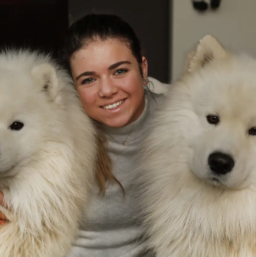 Niki Wories met haar honden