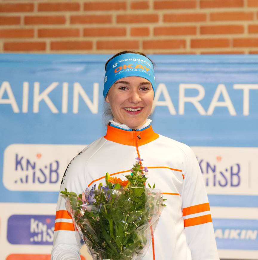 Dankzij haar zege behield Fransen ook het witte pak voor beste jongere.