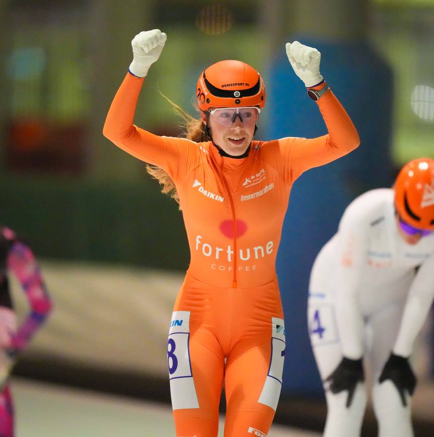Amber van der Mijden wint in Haarlem
