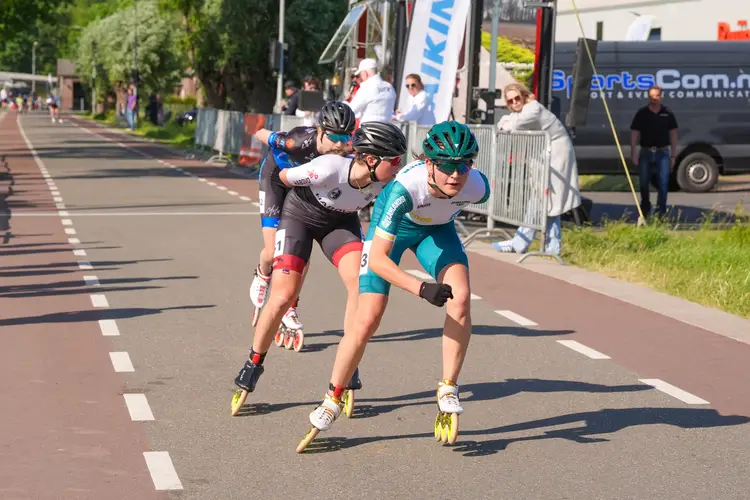 Sofia Schilder in de kopgroep, Marathon Cup Poederoijen, 17 mei 2025