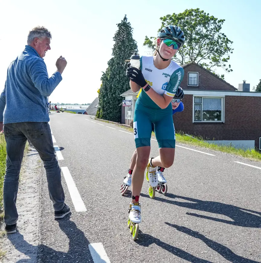 Sofia Schilder in de kopgroep, Marathon Cup Poederoijen, 17 mei 2025