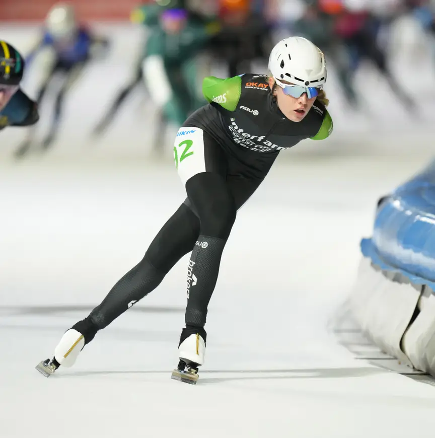 Kim Talsma in de aanval in Amsterdam