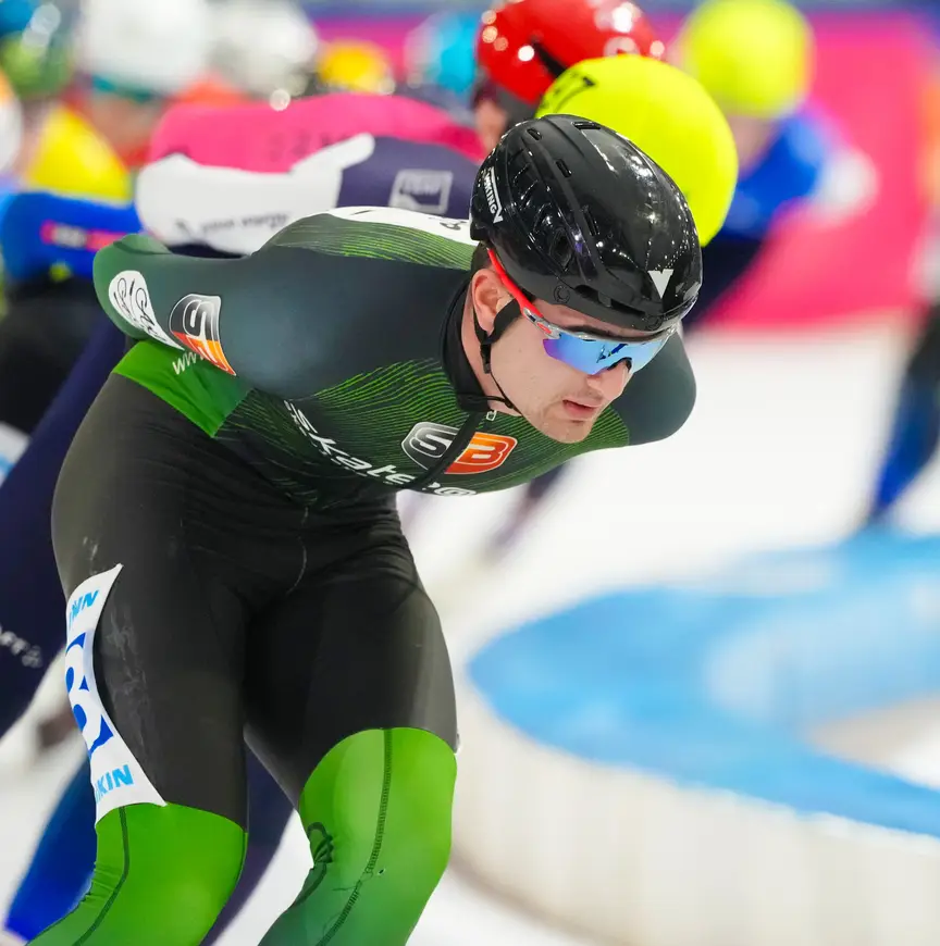 Arjen van Damme tijdens het NK Marathon 2025