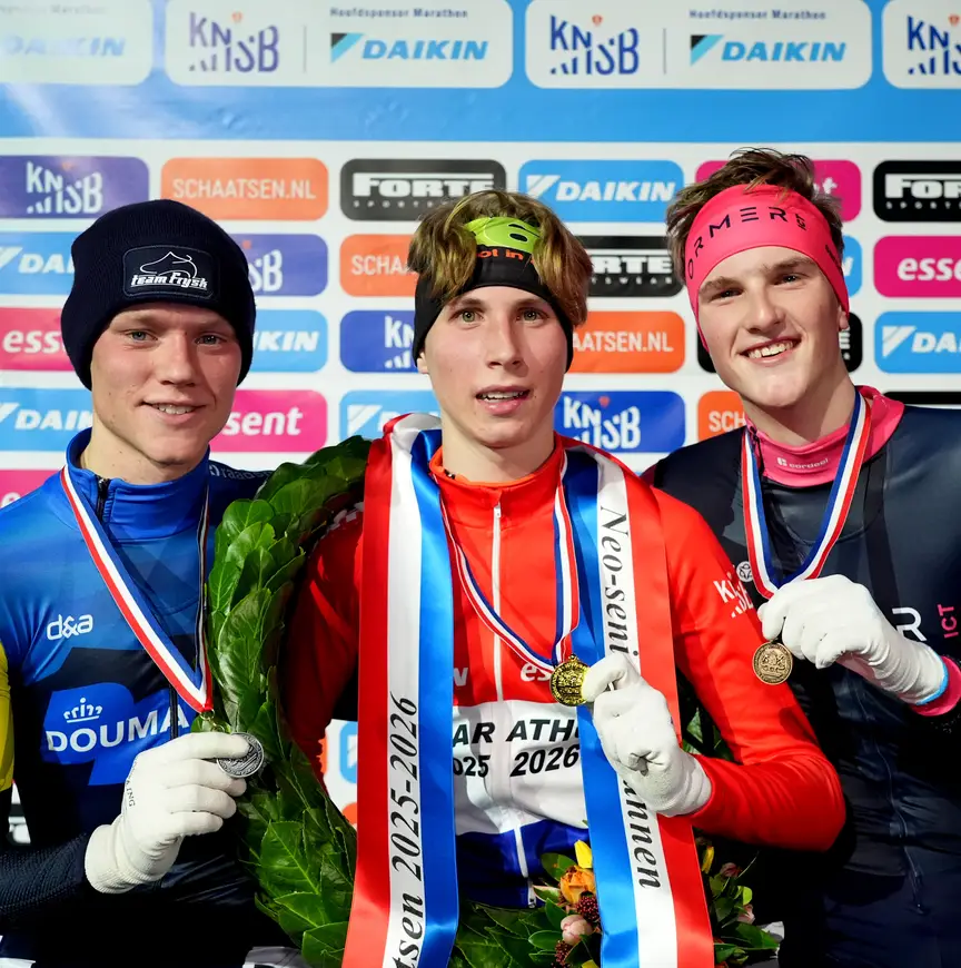 Het podium bij de neo-senioren