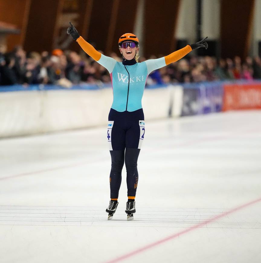 Melissa Mooijman wint de beloftenmarathon in Leeuwarden
