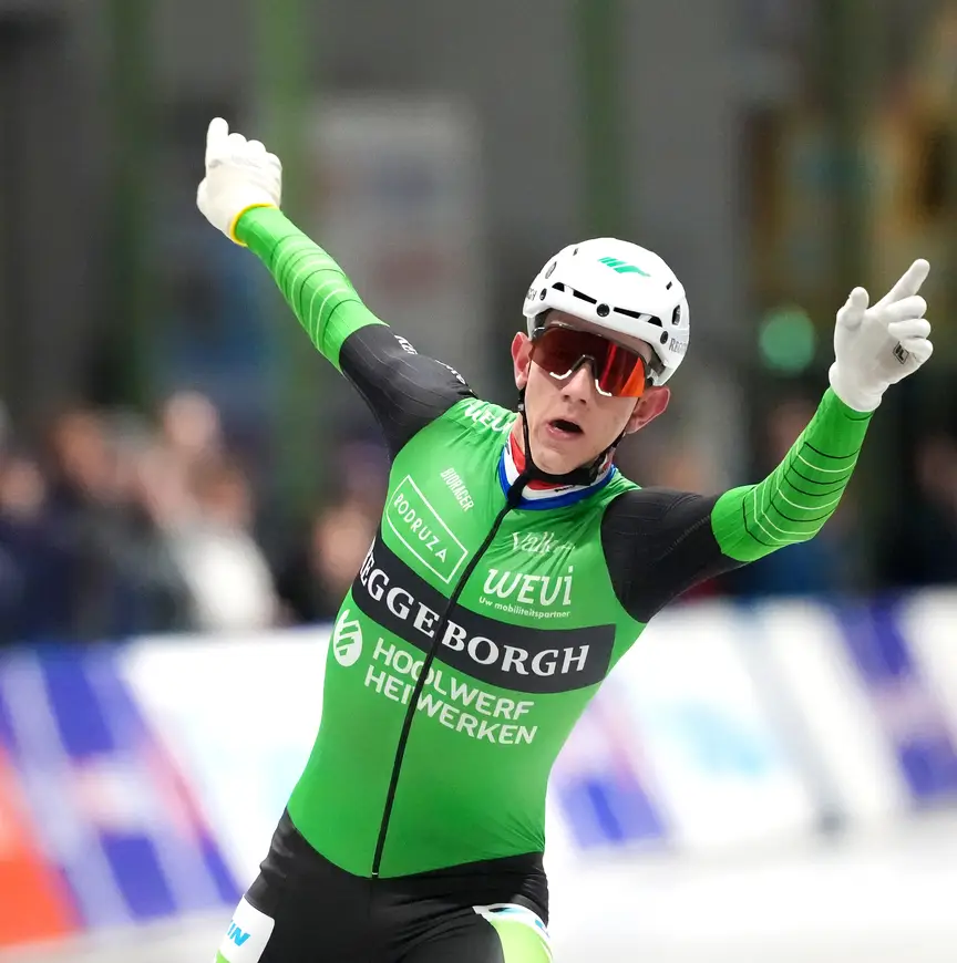 Evert Hoolwerf juicht in Enschede