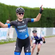 Jet Fransen verrast op de one lap bij het NK in Medemblik