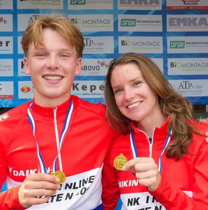 Kai-Arne Ottenhoff en Lianne van Loon NK Heerde