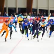 De beloften vrouwen sprinten om de winst in Leeuwarden